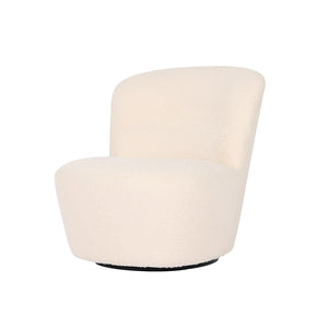 ARMCHAIR SWIVEL | 'MAYFAIR' CREAM BOUCLÉ